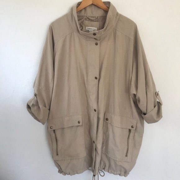 Coldwater Creek Modern Microfiber Coat GUC - Picture 7 of 8